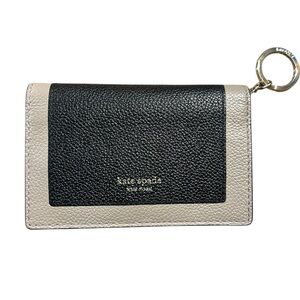 Kate Spade Black and Cream Card Holder